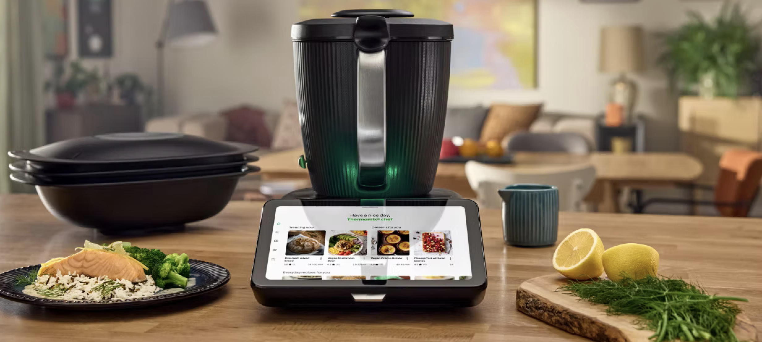 Thermomix® TM7 in een gezellige woonkamer